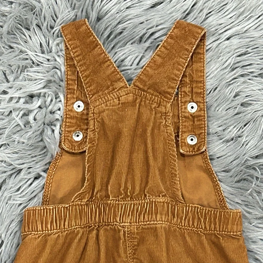 Old Navy Girls Brown Corduroy Skirtall Dress Size 12-18 Month